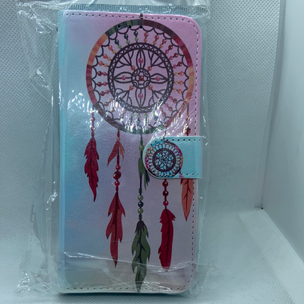 Samsung Galaxy S7 edge hoesje droomvanger Dreamcatcher print case wallet hoesje
