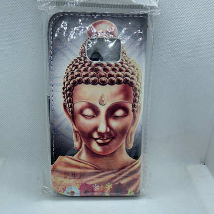 Samsung Galaxy S6 edge hoesje Boeddha print hoesje - Buddah Wallet print case