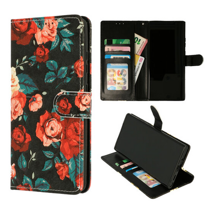 Samsung A33 5G case Bookcase Print Flowers Vintage