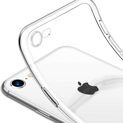 iPhone doorzichtig hoesje zacht dun achterkant | Transparant  Silicone Transparent Clear Cover Bumper