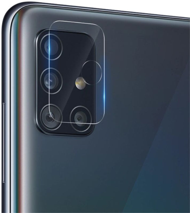 Samsung Galaxy A51 Kameraobjektivschutz aus gehärtetem Glas schwarz