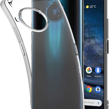 Transparente Schutzhülle für Nokia-Telefone, weiche, dünne Rückseite, transparente, transparente Silikonhülle mit Stoßstange