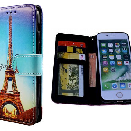Huawei P10 Lite hoesje Parijs Eiffeltoren case - Wallet Case Eiffel tower Paris
