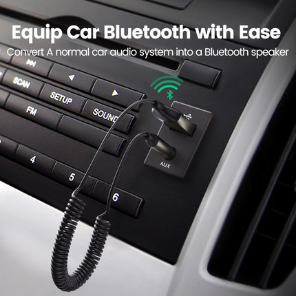 Bluetooth Receiver 5.0 Adapter Hands-Free Bluetooth Car Kits AUX Audio 3.5mm Jack Stereo Music Wireless Receiver for Car
