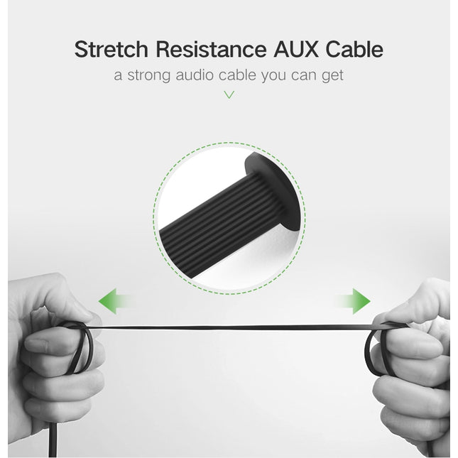 0.5 meter AUX Audio kabel - Jack 3.5mm naar Jack 3.5mm Stereo
