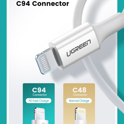 1,5 Meter langes USB-C-auf-Lightning-Kabel, MFi-zertifiziertes PD-Schnellladen
