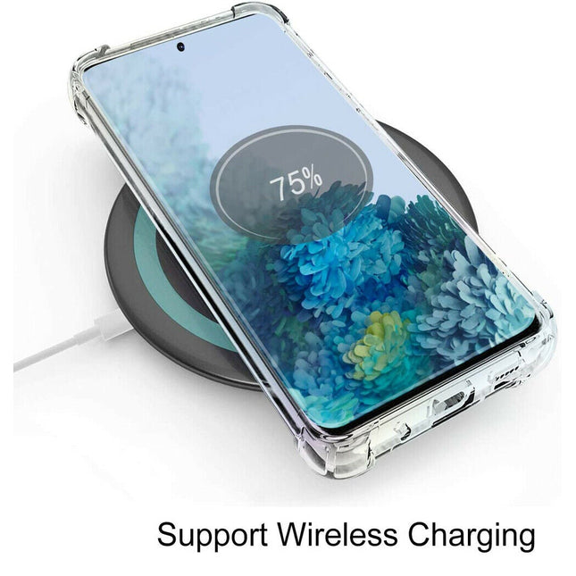 Samsung Galaxy S22 hoesje achterkant doorzichtig transparant antishock backcover case