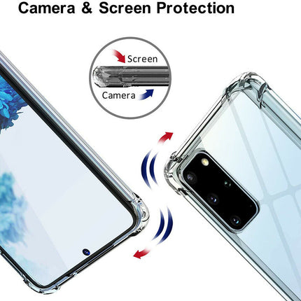 Samsung Galaxy S21 Ultra hoesje achterkant doorzichtig transparant antishock backcover case