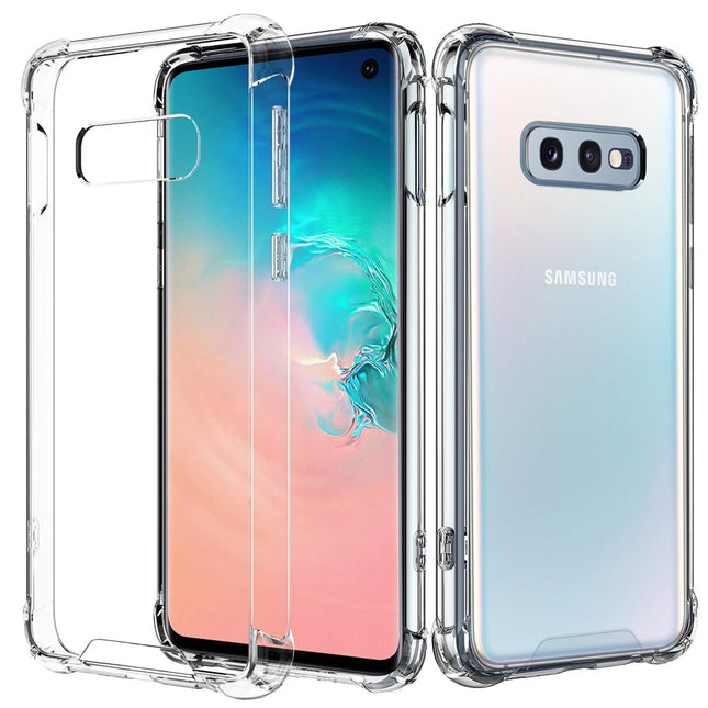 Samsung Galaxy S10 antishock hoesje achterkant doorzichtig transparant backcover case