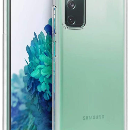 Samsung Galaxy S20 FE antishock hoesje achterkant doorzichtig transparant backcover case
