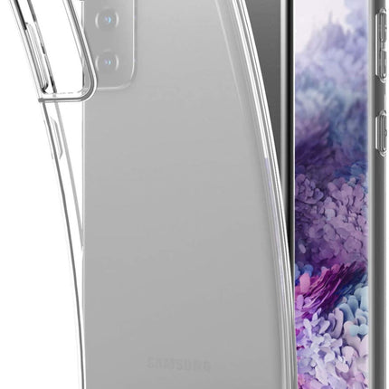 Samsung Galaxy S21 Plus Hülle weiche dünne Rückseite | Transparenter, transparenter, transparenter Silikon-Stoßfänger 
