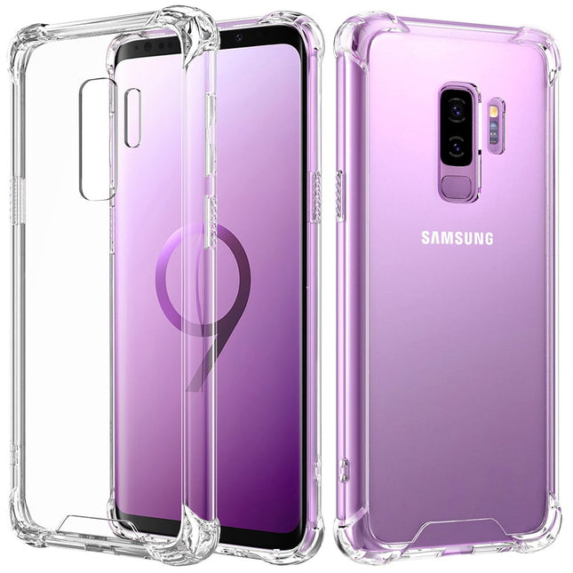 Samsung Galaxy Anti-Shock Clear Case Back | Transparent Case, Silicone Transparent Clear Cover Bumper
