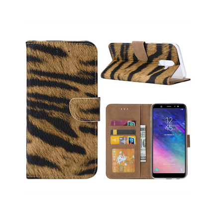Samsung Galaxy S9 Plus hoesje - Luipaard Design Print mapje- Wallet Case Leopard
