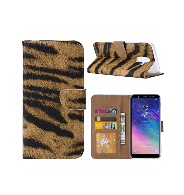 Samsung Galaxy S9 Plus Hülle – Leopard Design Print Ordner – Wallet Case Leopard