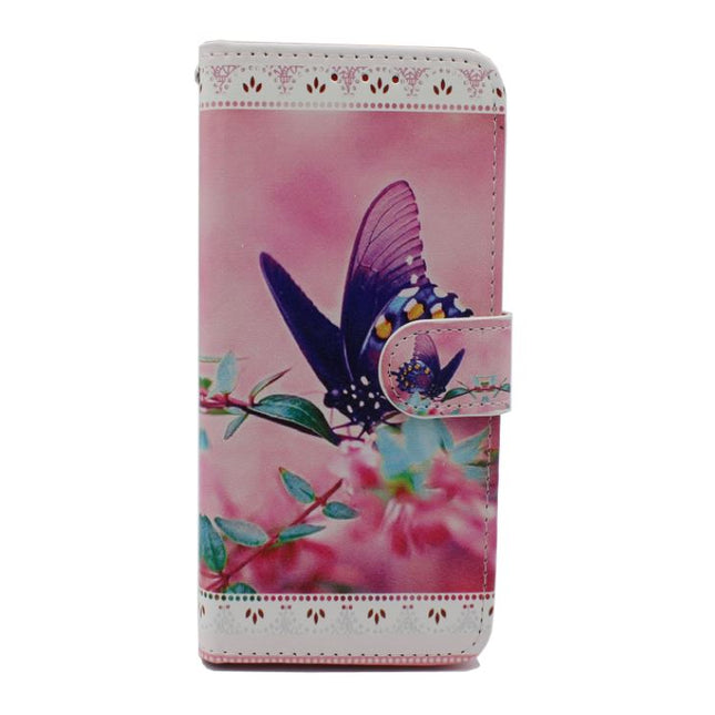 Huawei P Smart 2019 Hülle Schmetterlinge drucken Ordner - Wallet Case Schmetterlinge