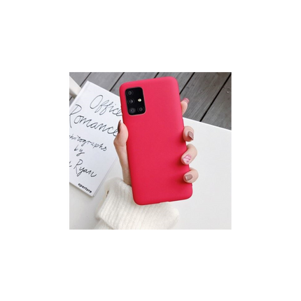 Samsung Galaxy A41 hoesje sillicone rood achterkant case cover back
