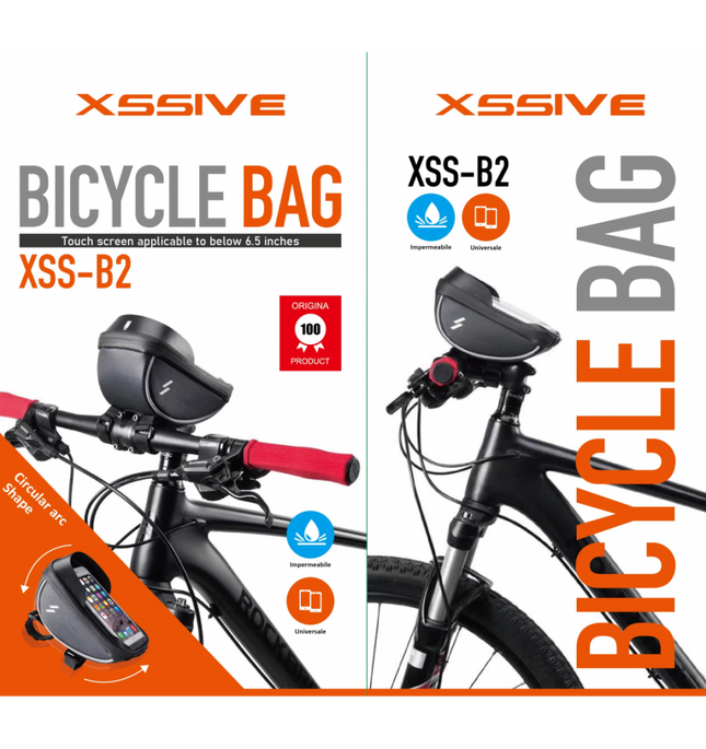 XSSIVE UNIVERSAL BICYCLE BAG B2 - BLACK bicycle holder