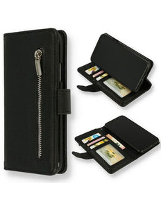 Samsung Galaxy A14 5G /4G  hoesje boekcase wallet case met rits zwart